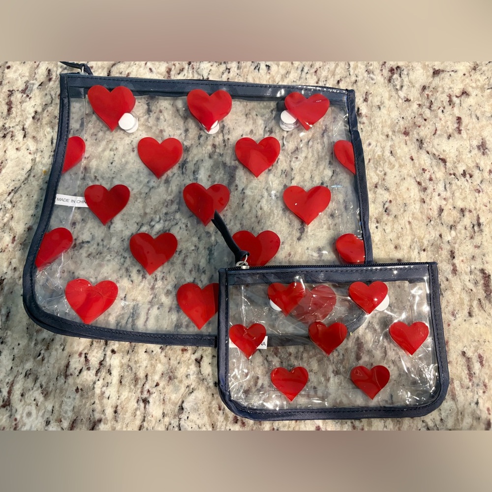 Clear Heart Print Bogg Bag Inserts